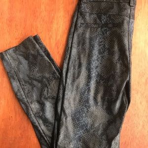 Zara snakeskin leggings